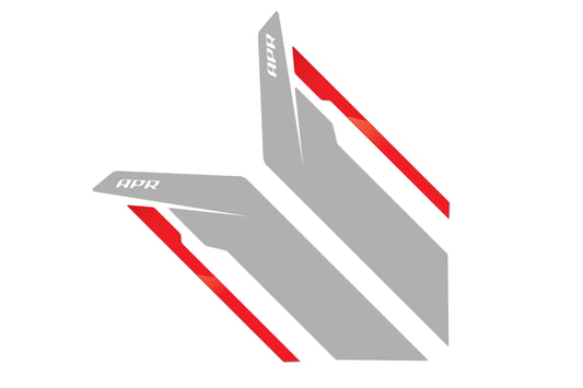 APR Sideburns - Silver APR Red Stripe - APR Part PM100333