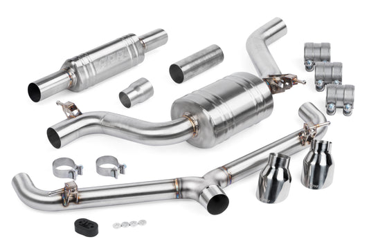 APR Catback Exhaust System (w Front Muffler) - GTI (MK7) - APR Part CBK0008
