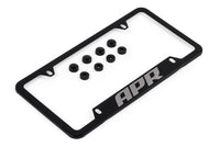 APR License Plate Frame - Thick, Black w Hiders - APR Part A1000010
