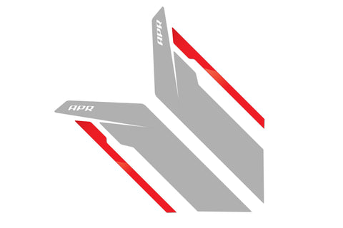 APR Sideburns - Silver APR Red Stripe - APR Part PM100333