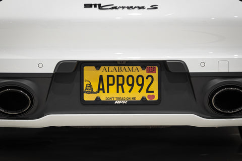 APR License Plate Frame - Slim, Black w Hiders - Image 45