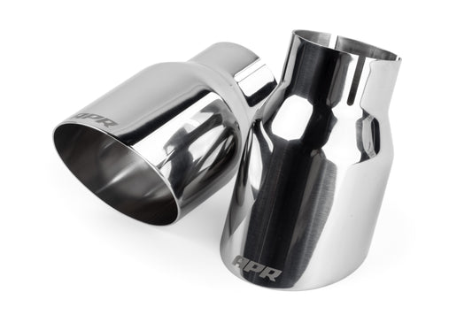 APR Single-Walled 3.5 Slash-Cut Tips (Polished Silver) - Set of 2 - APR Part TPK0005