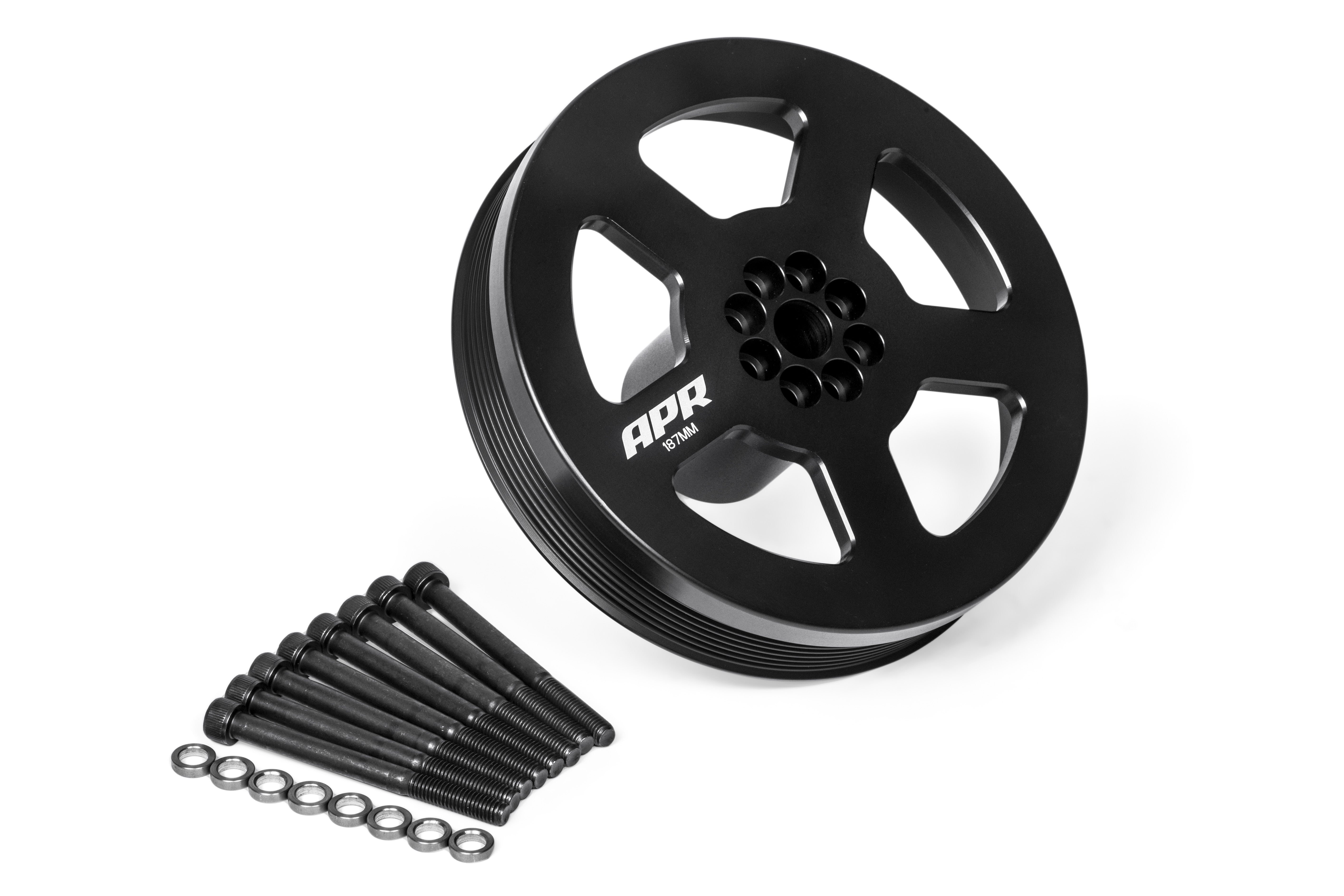 APR 3.0 TFSI Supercharger Drive and Crank Pulley with Belt (Bolt on) - Image 3129