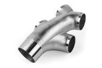 APR Cast Stainless Steel Double Y Splitter - 76mm (3) to Quad 63.5mm (2.5) - APR Part EXH0146