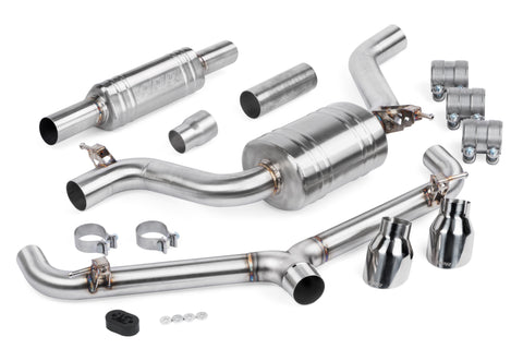 APR Catback Exhaust System (w Front Muffler) - GTI (MK7.5) - APR Part CBK0007