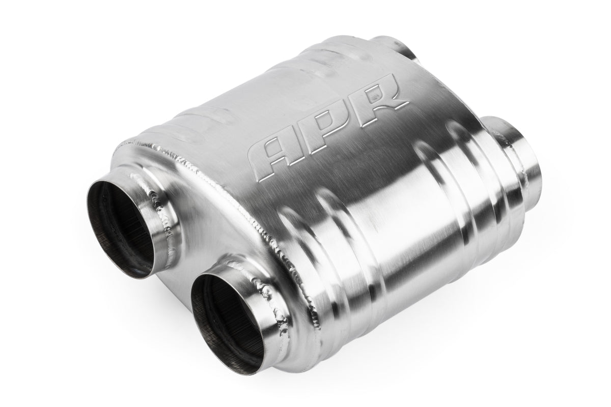 APR Premium Sound Absorption Muffler - Dual 70mm (2.75) - APR Part MUH0011
