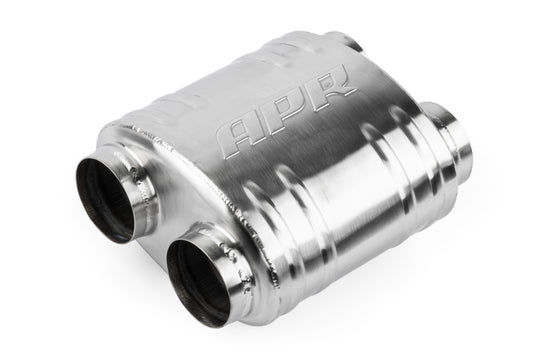 APR Premium Sound Absorption Muffler - Dual 70mm (2.75) - APR Part MUH0011