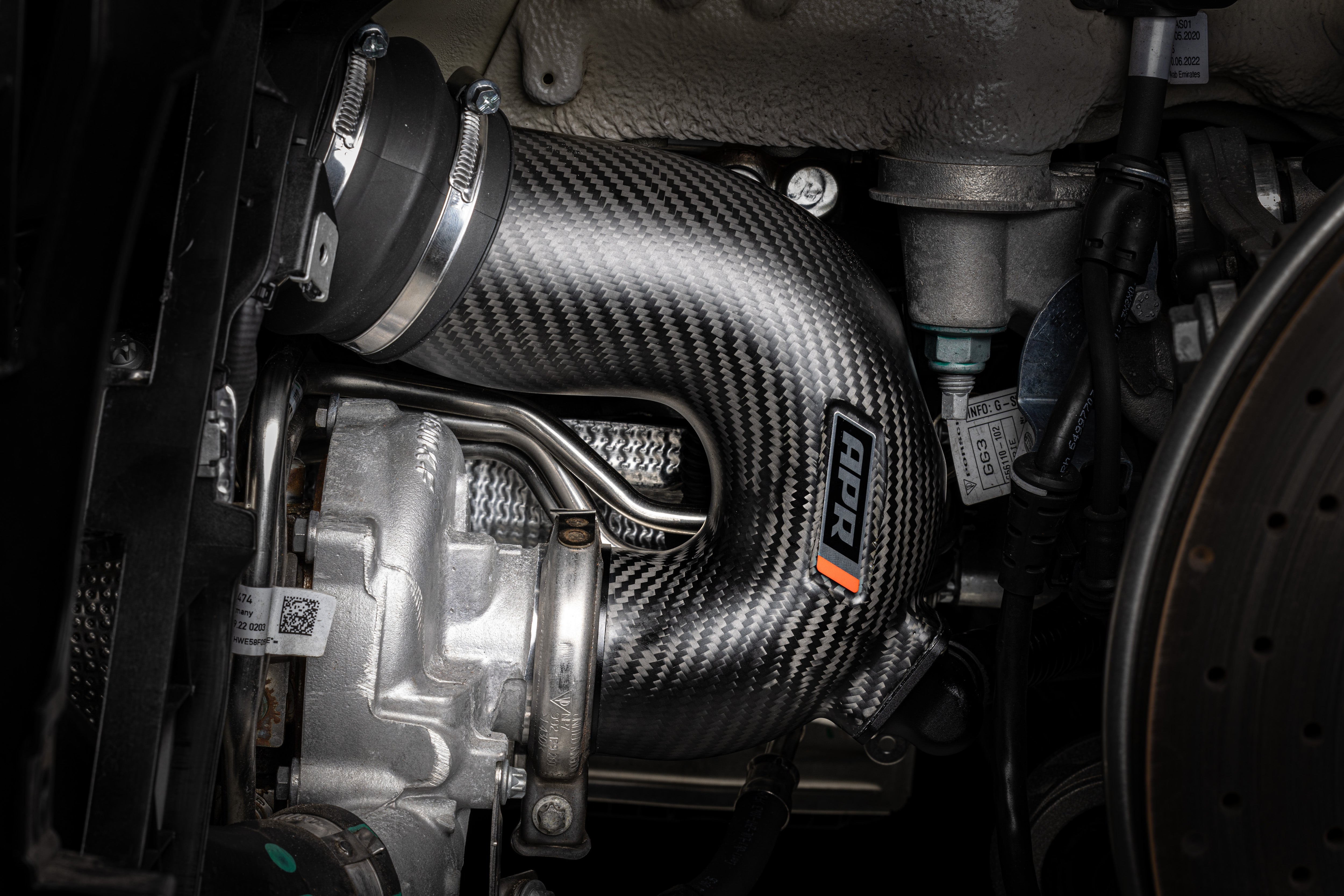 APR Carbon fibre Intake System w Turbo Inlet Pipes: Porsche 911 (992) 3.0T3.7T - Image 2072