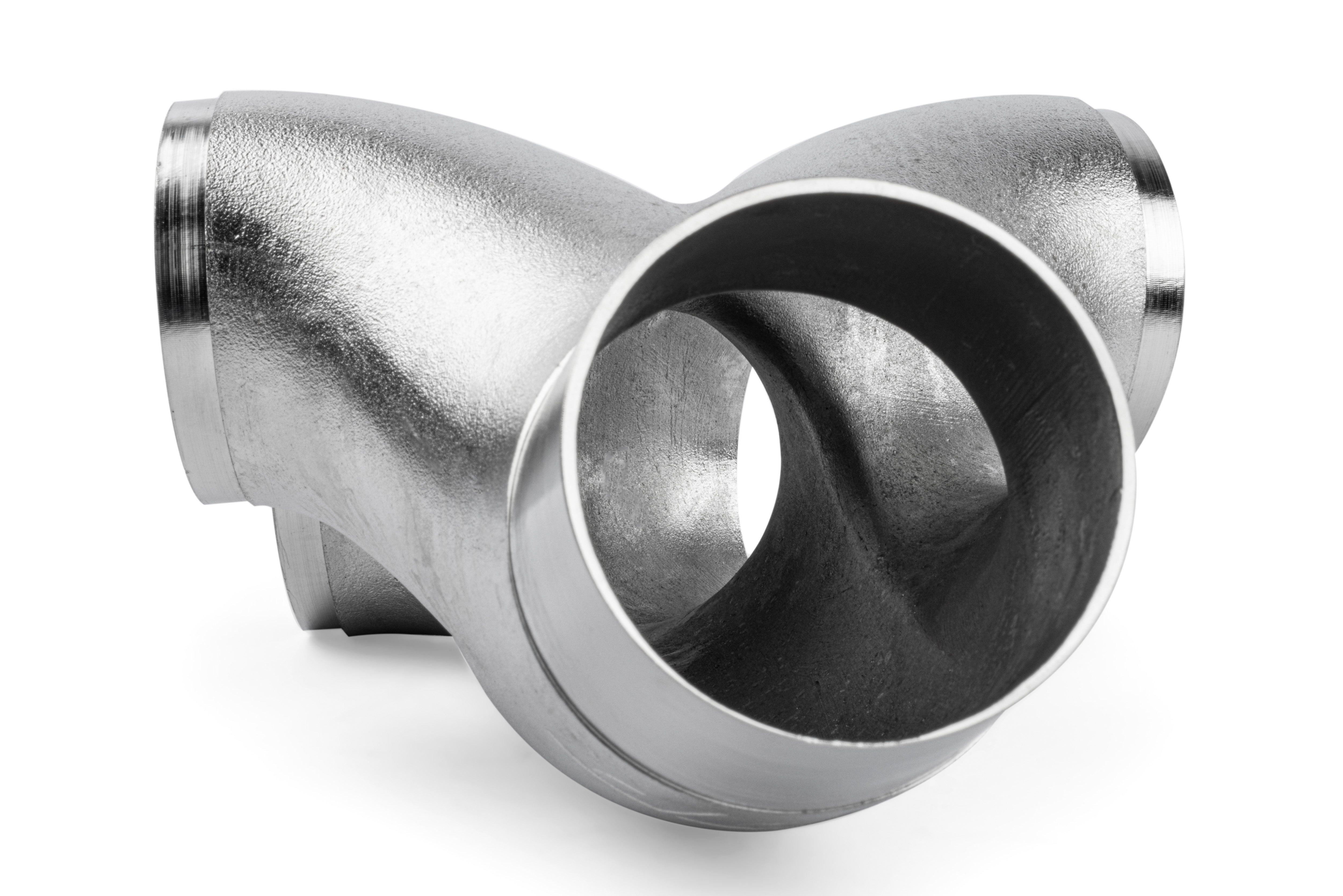 APR Cast Stainless Steel Double Y Splitter - 76mm (3) to Quad 63.5mm (2.5) - Image 2198