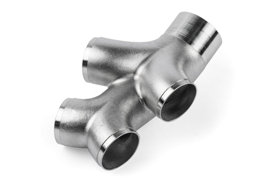 APR Cast Stainless Steel Double Y Splitter - 76mm (3) to Quad 63.5mm (2.5) - Image 2197