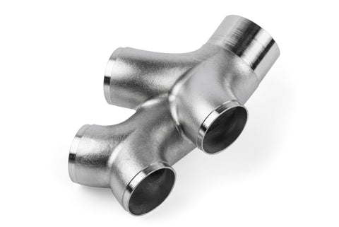 APR Cast Stainless Steel Double Y Splitter - 76mm (3) to Quad 63.5mm (2.5) - Image 2197