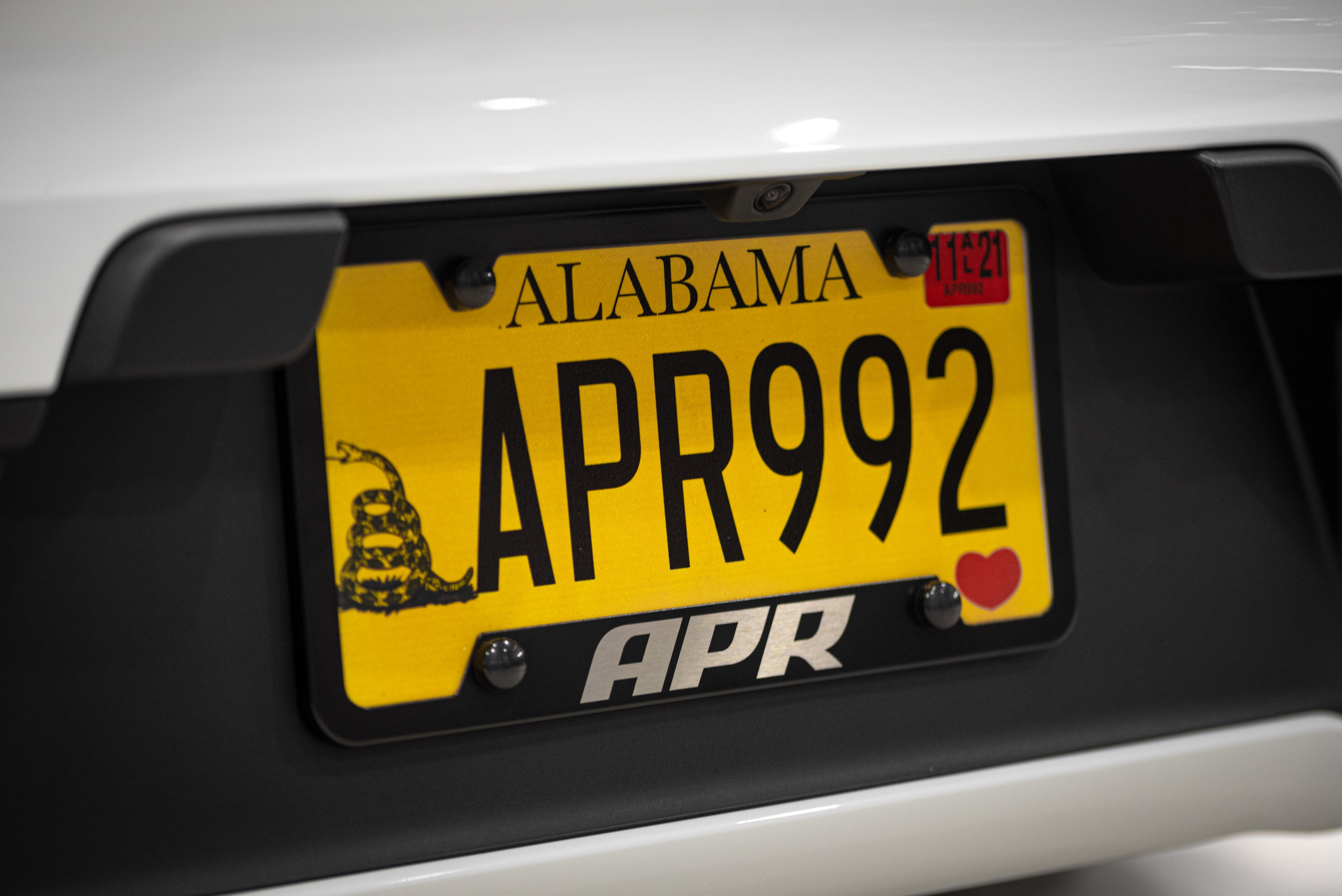 APR License Plate Frame - Thick, Black w Hiders - Image 36