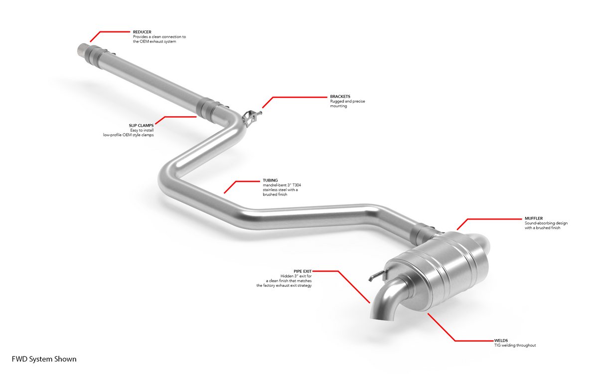 APR Catback Exhaust System - Tiguan (MK2) (FWD) - Image 1325