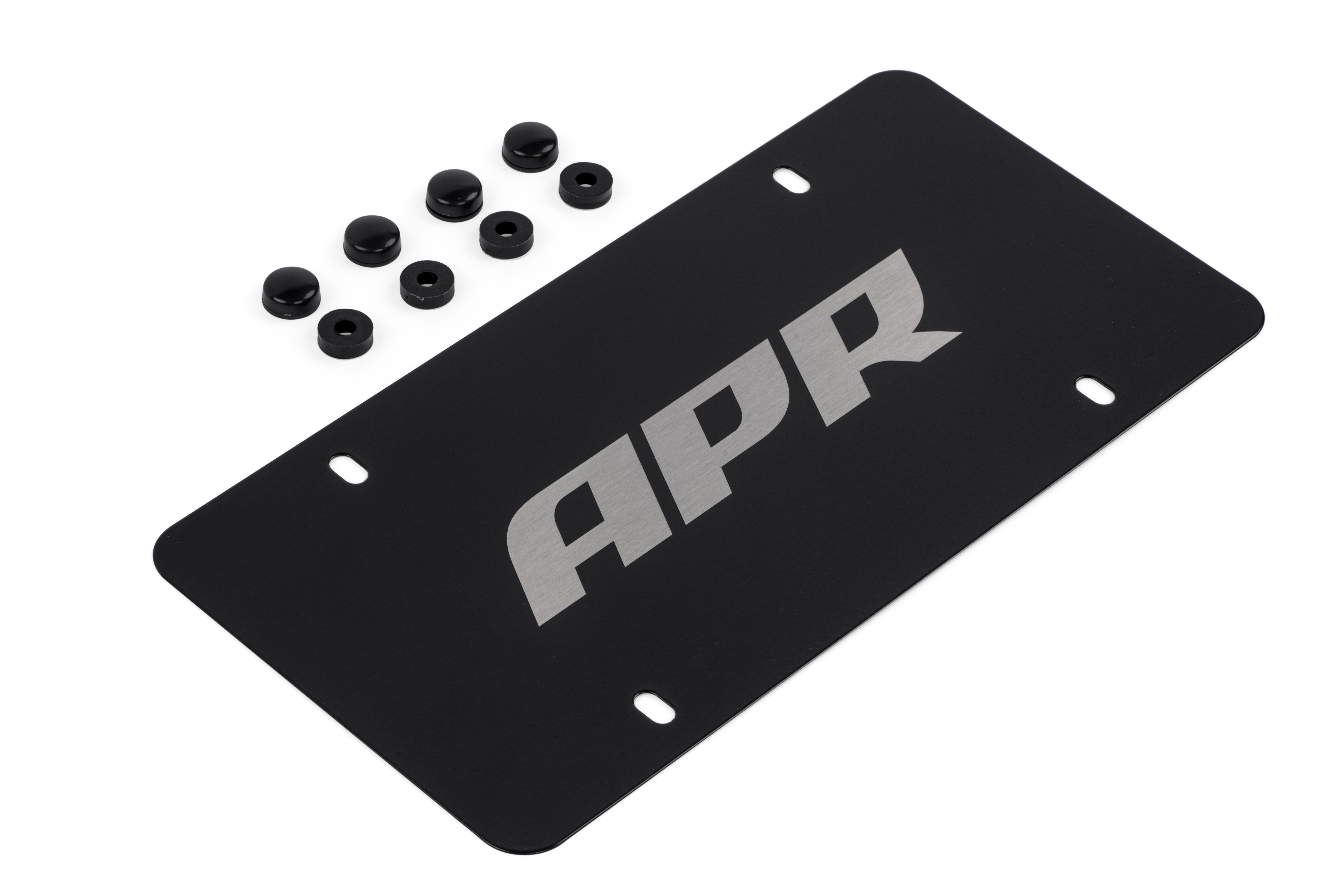 APR License Plate - Silver on Black - APR Part A1000015