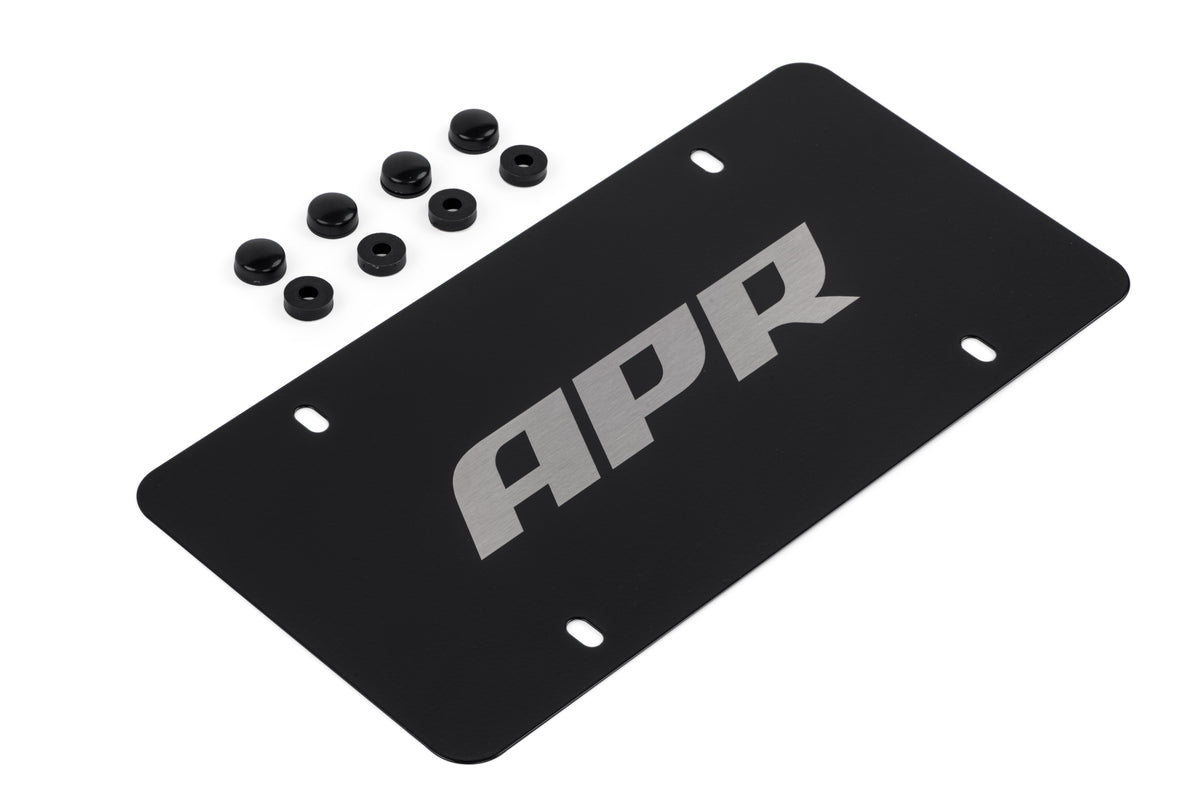 APR License Plate - Silver on Black - APR Part A1000015
