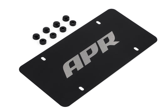 APR License Plate - Silver on Black - APR Part A1000015