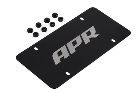 APR License Plate - Silver on Black - APR Part A1000015