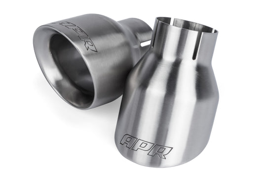 APR Double-Walled 4 Slash-Cut Tips (Brushed) - Set of 2 - APR Part TPK0002
