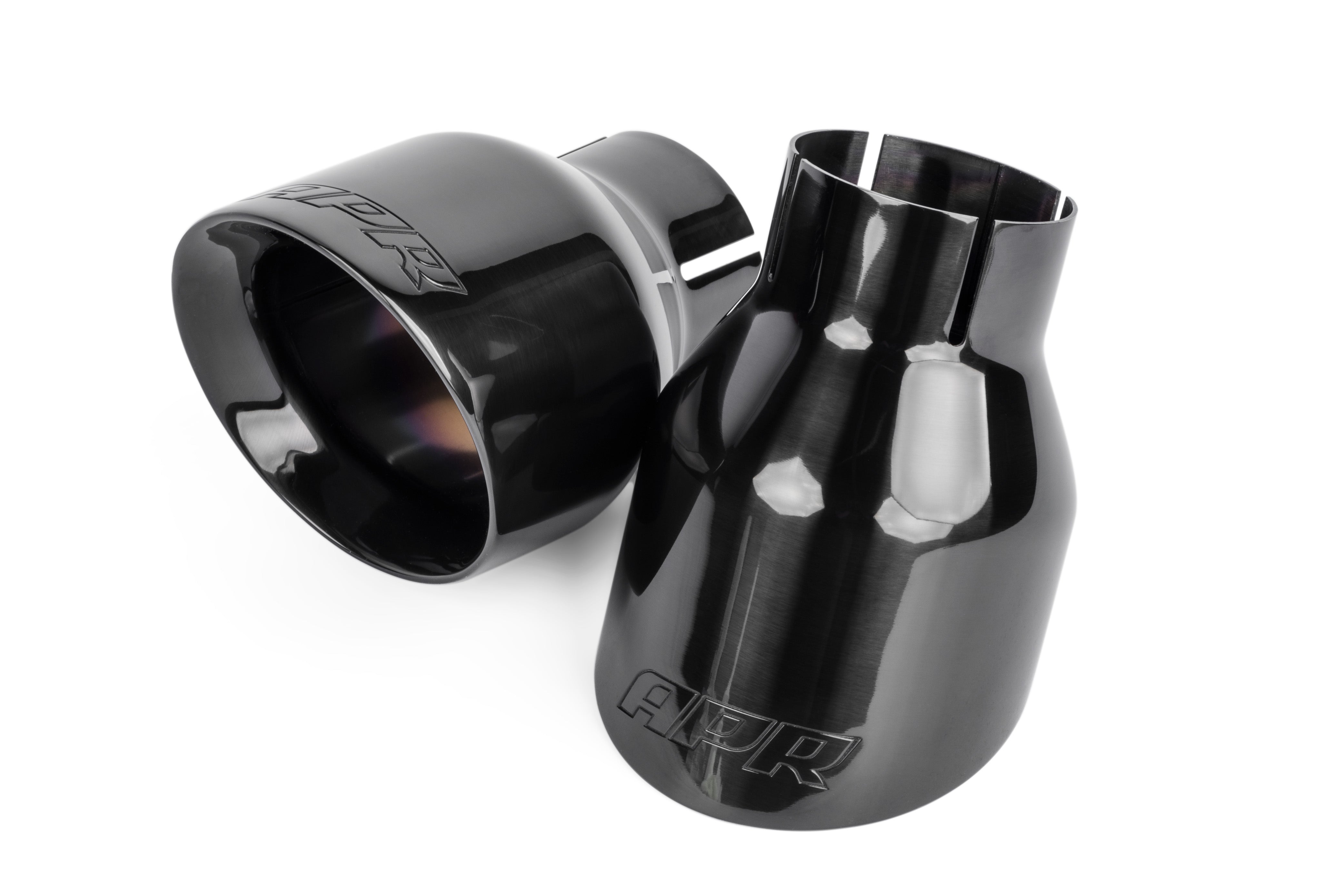 APR Double-Walled 4 Slash-Cut Tips (Polished Diamond Black) - Set of 2 - APR Part TPK0003