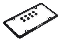 APR License Plate Frame - Slim, Black w Hiders - APR Part A1000013