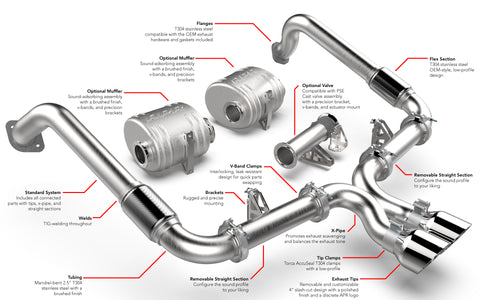APR Catback Exhaust System - 718 (982) 2.0T2.5T - Image 804